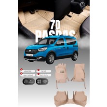 Stiloto Dacia Dokker (2012-2021) 7d Deri Havuzlu Oto Paspas | Tam Koruma,araca Özel & Hızlı Montaj
