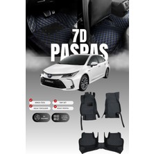 Stiloto Toyota Corolla Hibrit (2019 ve Sonrası) 7d Deri Havuzlu Oto Paspas | Tam Koruma & Hızlı Montaj