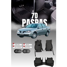 Stiloto Nissan Almera (2000-2006) 7d Deri Havuzlu Oto Paspas | Tam Koruma,araca Özel & Hızlı Montaj