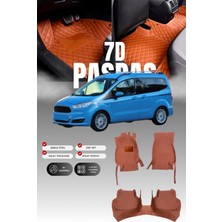 Stiloto Ford Tourneo Courier (2014-2023) 7d Deri Havuzlu Oto Paspas | Tam Koruma,araca Özel & Hızlı Montaj