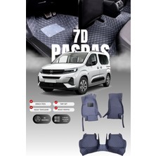 Stiloto Opel Combo E (2018 ve Sonrası) 7d Deri Havuzlu Oto Paspas | Tam Koruma & Hızlı Montaj