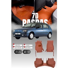 Stiloto Renault Clio 1 Hatchback  (1990-1998) 7d Deri Havuzlu Oto Paspas | Tam Koruma