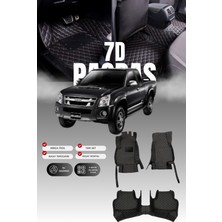 Stiloto Suzuki D-Max  (2002-2007) 7d Deri Havuzlu Oto Paspas | Tam Koruma,araca Özel & Hızlı Montaj