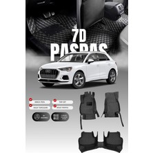 Stiloto Audi Q3 (2018 ve Sonrası) 7d Deri Havuzlu Oto Paspas | Tam Koruma,araca Özel & Hızlı Montaj