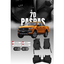 Stiloto Ford Ranger (2019-2022) 7d Deri Havuzlu Oto Paspas | Tam Koruma,araca Özel & Hızlı Montaj