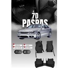 Stiloto Mercedes C200 / W203 (2000-2007) 7d Deri Havuzlu Oto Paspas | Tam Koruma,araca Özel & Hızlı Montaj