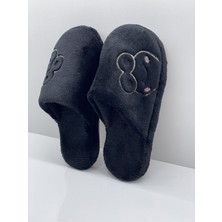 ModaFrato Frog Kurbağalı Kapalı Kadın Ev Terliği Günlük Rahat Kışlık Terlik