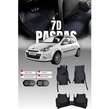 Stiloto Renault Clio 3 Hatchback  (2005-2012) 7d Deri Havuzlu Oto Paspas | Tam Koruma