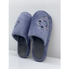 ModaFrato Frog Kurbağalı Kapalı Kadın Ev Terliği Günlük Rahat Kışlık Terlik