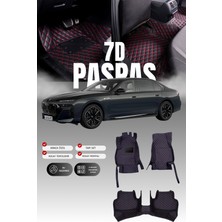 Stiloto Bmw 7 Serisi I7 (2022 ve Sonrası) 7d Deri Havuzlu Oto Paspas | Tam Koruma,araca Özel & Hızlı Montaj