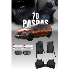 Stiloto Dacia Jogger (2021 ve Sonrası) 7d Deri Havuzlu Oto Paspas | Tam Koruma,araca Özel & Hızlı Montaj