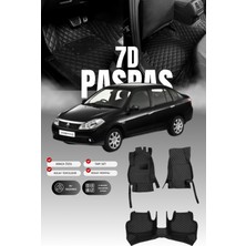 Stiloto Renault Symbol (2008-2012) 7d Deri Havuzlu Oto Paspas | Tam Koruma,araca Özel & Hızlı Montaj