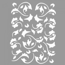 Artikel Etnik Karışık Desen Stencil Tasarımı 30 x 30 cm