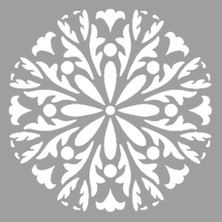 Artikel Mandala 19 Stencil Tasarımı 30 x 30 cm