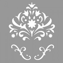 Artikel Artikel Floral Joyce Stencil Tasarımı 30 x 30 cm