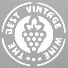 Artikel Vintage Wine Stencil Tasarımı 30 x 30 cm