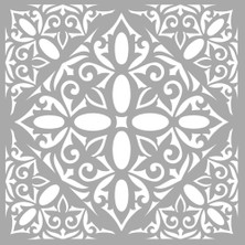 Artikel Karo 49 Stencil Tasarımı 30 x 30 cm
