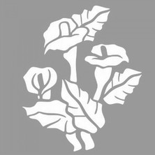 Artikel Artikel Cennet Zambağı Stencil Tasarımı 30 x 30 cm