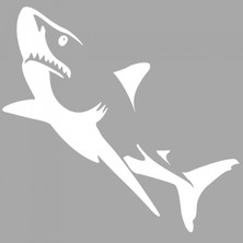 Artikel Jaws Köpekbalığı Stencil Tasarımı 30 x 30 cm