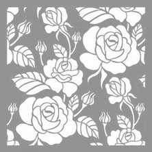 Artikel Rose Desen 2 Stencil Tasarımı 30 x 30 cm