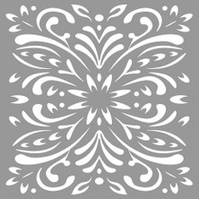 Artikel Karo Elizabeth Stencil Tasarımı 30 x 30 cm