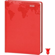 Kale Promosyon 2026 Tarihli Ajanda 17X24 Dünya Harita Görselli