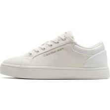 Calvin Klein Classic Cupsole Low Mens Sneaker Erkek Günlük Spor Ayakkabı Beyaz