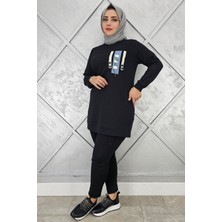 Pys Giyim Kadın D Toka ve Püskül Detaylı Tesettür Tunik