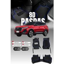 Stiloto Chery Tiggo 7 Pro Max (2020 ve Sonrası) 8d Deri Havuzlu Oto Paspas | Tam Koruma & Hızlı Montaj