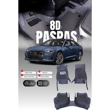 Stiloto Audi A6 (2018 ve Sonrası) 8d Deri Havuzlu Oto Paspas | Tam Koruma,araca Özel & Hızlı Montaj