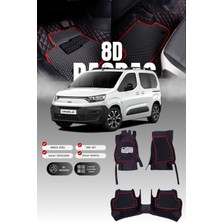 Stiloto Fiat Doblo (2022 ve Sonrası) 8d Deri Havuzlu Oto Paspas | Tam Koruma,araca Özel & Hızlı Montaj