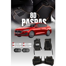 Stiloto Ford Focus  (2018 ve Sonrası) 8d Deri Havuzlu Oto Paspas | Tam Koruma,araca Özel & Hızlı Montaj