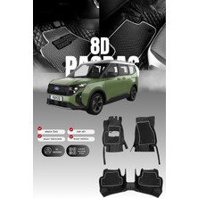 Stiloto Ford Tourneo Courier (2024 ve Sonrası) 8d Deri Havuzlu Oto Paspas | Tam Koruma,araca Özel & Hızlı Montaj