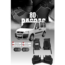 Stiloto Fiat Doblo (2000-2009) 8d Deri Havuzlu Oto Paspas | Tam Koruma,araca Özel & Hızlı Montaj