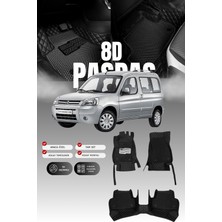 Stiloto Citroen Berlingo (1996-2010) 8d Deri Havuzlu Oto Paspas | Tam Koruma,araca Özel & Hızlı Montaj