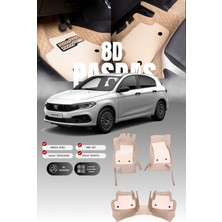 Stiloto Fiat Egea Hatchback (2016-2020) 8d Deri Havuzlu Oto Paspas | Tam Koruma,araca Özel & Hızlı Montaj