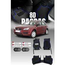 Stiloto Ford Focus  (2005-2007) 8d Deri Havuzlu Oto Paspas | Tam Koruma,araca Özel & Hızlı Montaj
