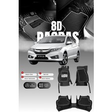 Stiloto Honda City (2005-2009) 8d Deri Havuzlu Oto Paspas | Tam Koruma,araca Özel & Hızlı Montaj