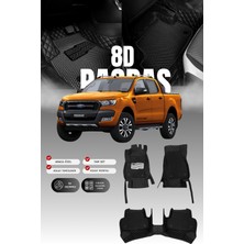 Stiloto Ford Ranger (2019-2022) 8d Deri Havuzlu Oto Paspas | Tam Koruma,araca Özel & Hızlı Montaj