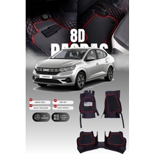 Stiloto Dacia Logan (2020 ve Sonrası) 8d Deri Havuzlu Oto Paspas | Tam Koruma,araca Özel & Hızlı Montaj