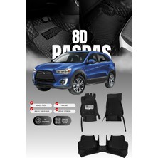 Stiloto Mitsubishi Asx (2010-2015) 8d Deri Havuzlu Oto Paspas | Tam Koruma,araca Özel & Hızlı Montaj