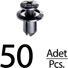 Alpha Auto Part Mazda Honda Acura Chevrolet Toyota Için Davlumbaz Klips -50 Adet
