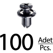 Alpha Auto Part Mazda Honda Acura Chevrolet Toyota Için Davlumbaz Klips -100 Adet