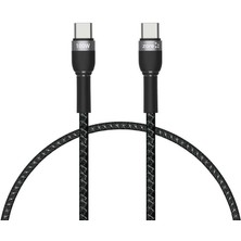 Bulut Aksesuar Siyah Shira Serisi Type-C To Type-C Pd Kablo 30 cm