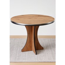 Shoovvel Tina 90X90 Yuvarlak Modern Dekoratif Yemek & Mutfak Masası – Atlantik Çam