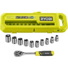 RYOBI RHRS11PC 3/8 Cırcırlı Lokma Seti 11 Parça