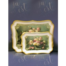 Balban Ticaret Melamin Kırılmaz Sunum Tepsi Ikili