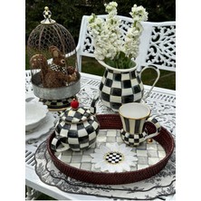 Damalı Papatya Peçete 2 Kişilik