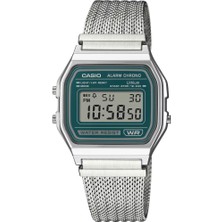 Casio Kadın Kol Saati A158WEM-3DF Metal Kasa Suya Dayanıklı Renkli Kadran ile Şık Tasarım