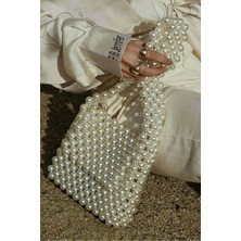 Ravinity Omuz Askılı Parlak Inci Boncuk Çanta